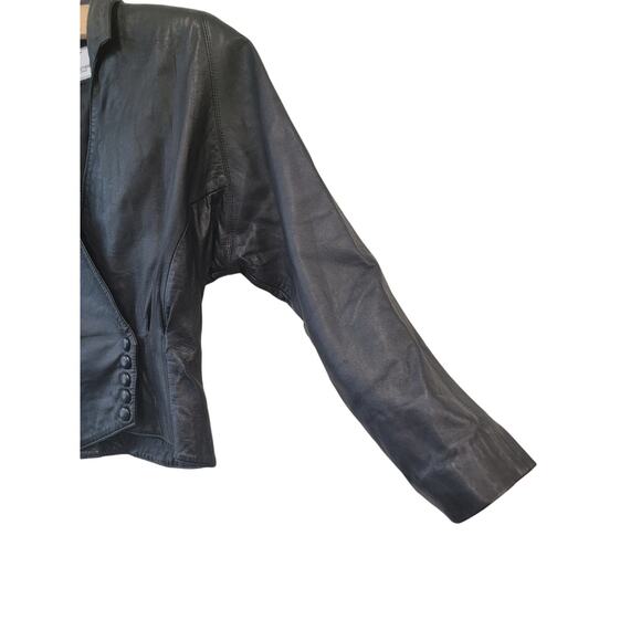 Authentic Vintage Black Leather Jacket - Picture 5 of 14